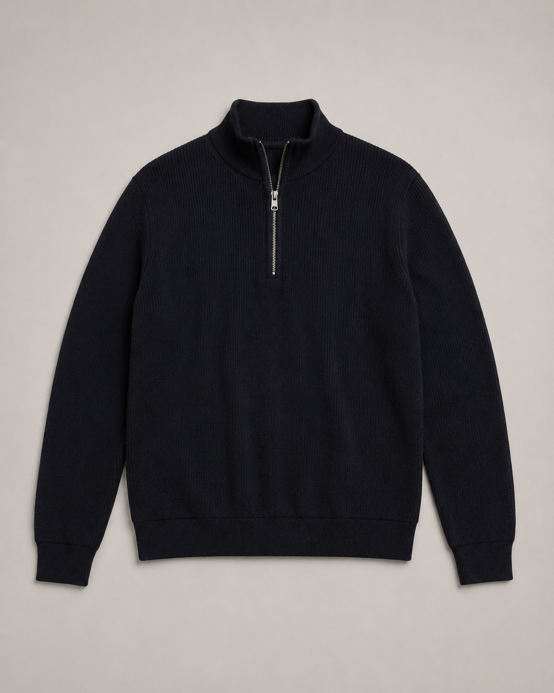 Black Zip-Up Sweater