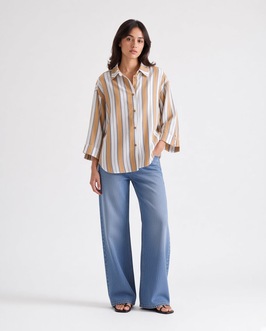 Striped Button Up Shirt