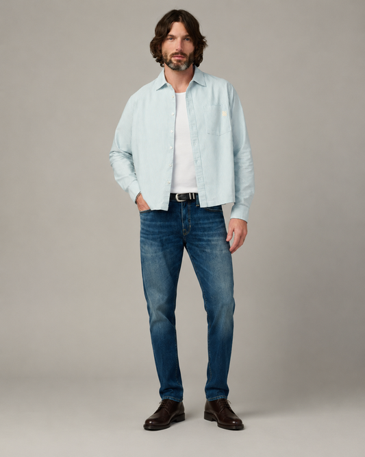 Light Stripe Button Shirt