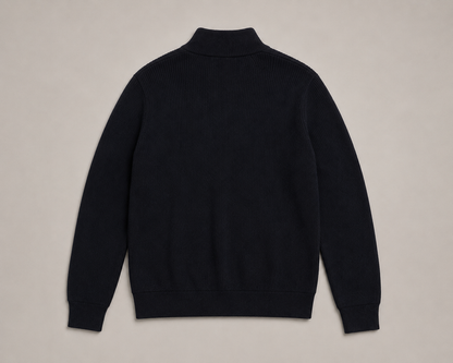 Black Zip-Up Sweater
