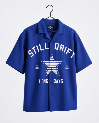 Men's Printed Camp Collar Shirt