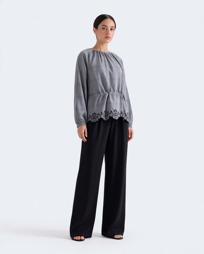 Checkered Embroidered Shirt