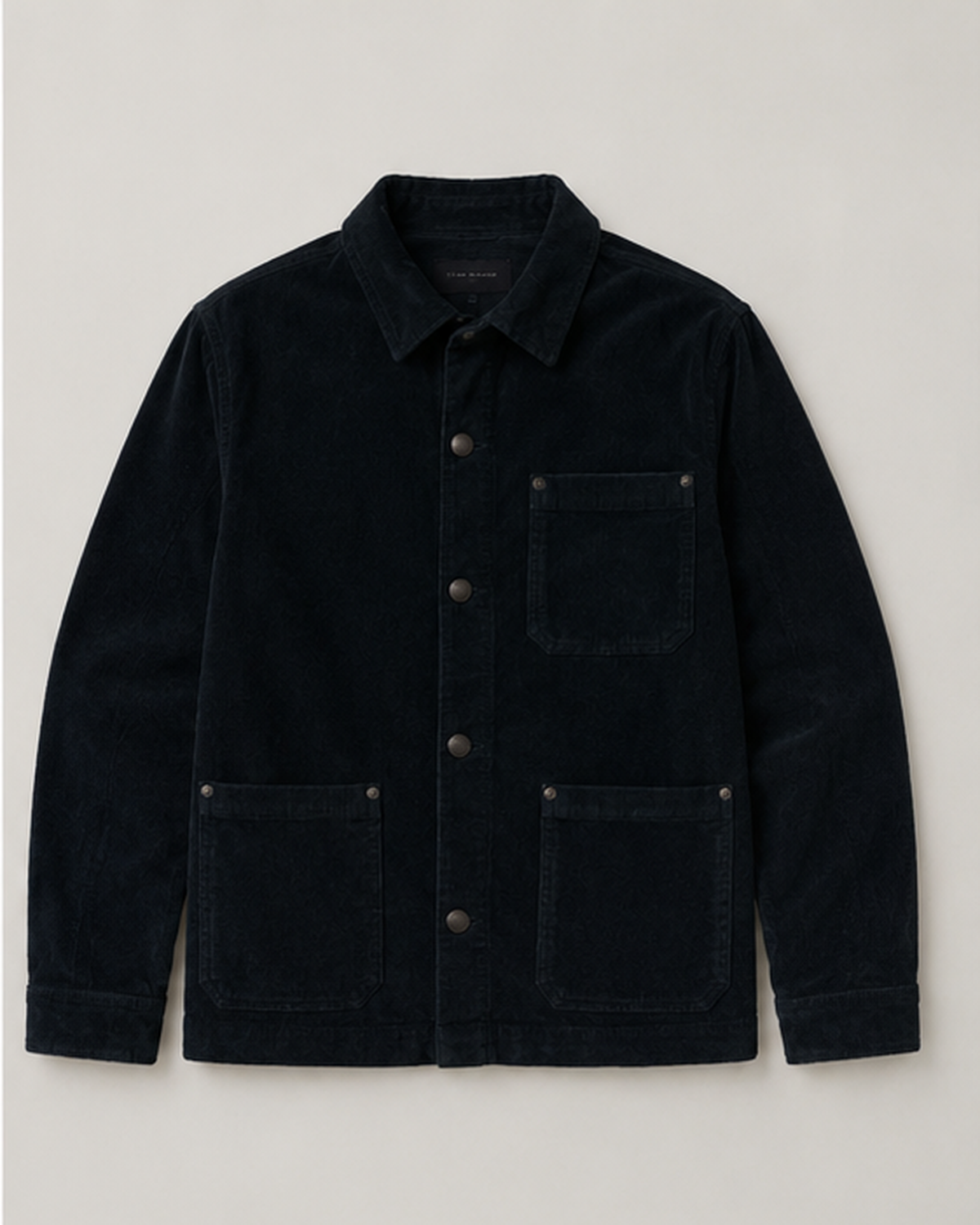 Black Corduroy Workwear Jacket